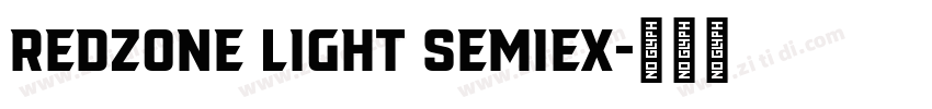 Redzone Light SemiEx字体转换